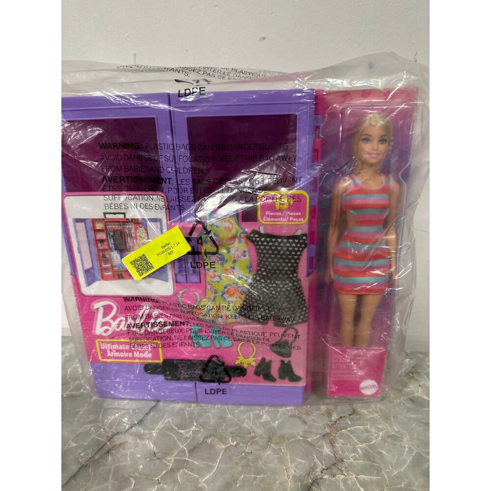 Barbie Fashionistas Ultimate Closet Portable Fashion Toy with Doll